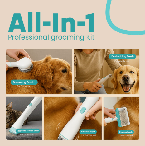 7-in-1 Pet Grooming Vacuum